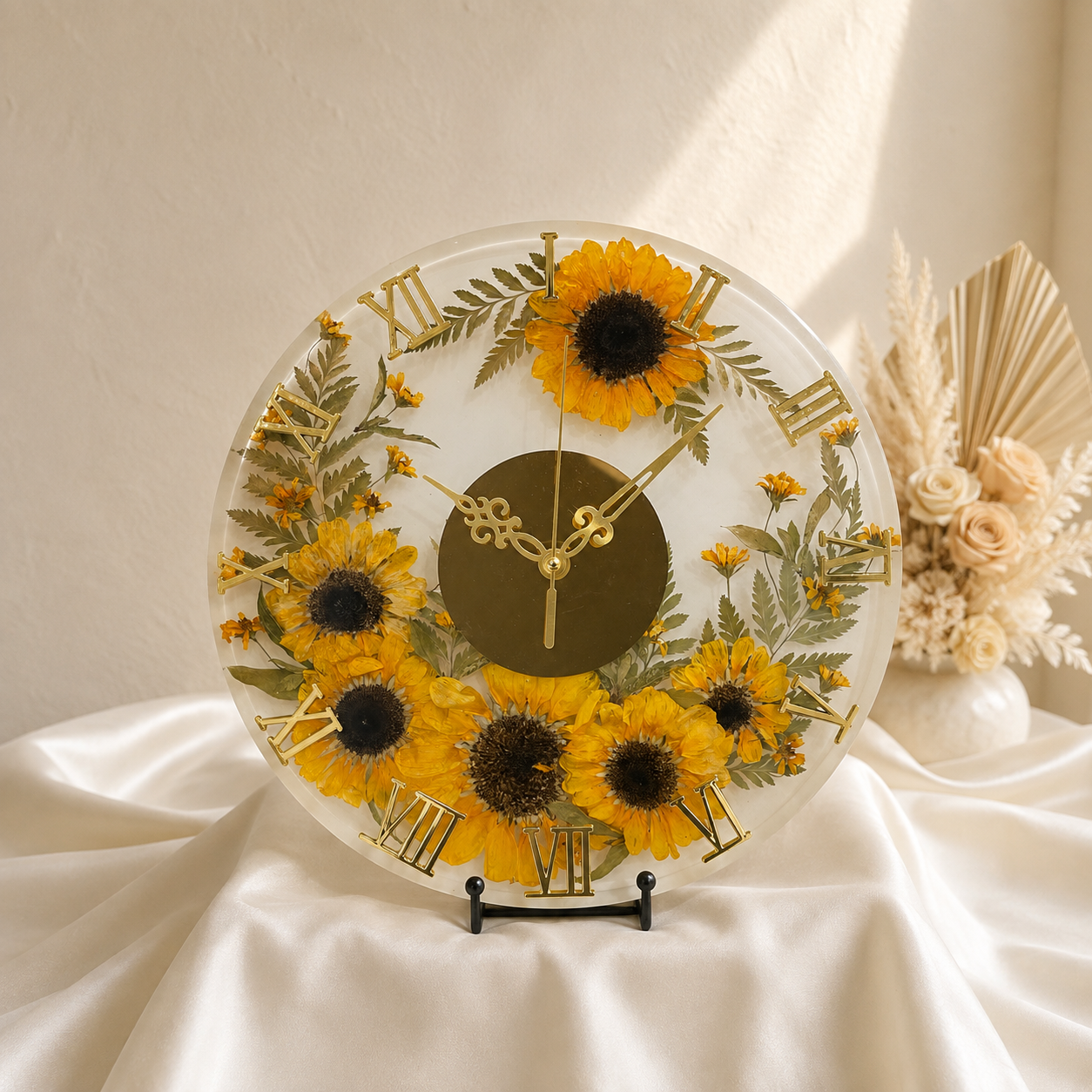 Đồng hồ hoa khô size 33 cm (DH3301)